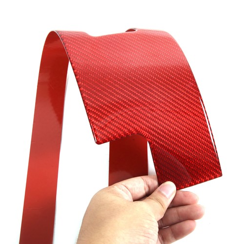 For Hummer EV 2024+ Inner Door Sills Anti-scratch Trim Panel Carbon Fiber Red - Imagen 11 de 11