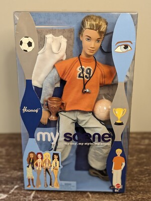 MY SCENE ''HUDSON''  2003 MATTEL BOY ''MY STYLE SOCCER ATHLETE'' NEVER OPENED