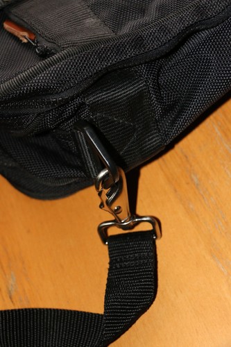 Christian Dior Canvas Travel Bag Black Tan leather accent Durable Multi pockets - Picture 9 of 23