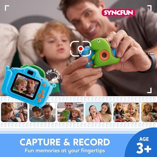 Kids Camera, Birthday Gifts for Boys 3 4 5 6 7 8 Year Old, Dinosaur Toys Selfie - Picture 2 of 6