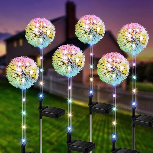 4PCS Solar Garden Lights Outdoor 150LED Solar Powered Firework Light DIY Lamp UK - Picture 125 of 126