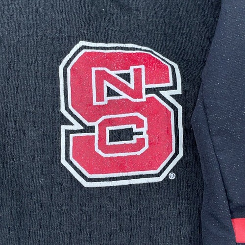NC State Wolfpack Jacket Women Medium Black Windbreaker Track Adidas Performance - Picture 3 of 12