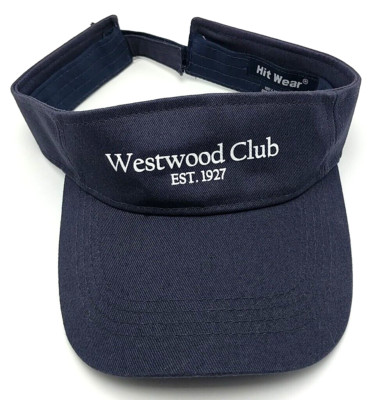 WESTWOOD CLUB visor blue adjustable 100% cotton