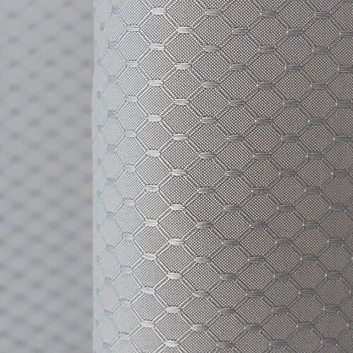 EurCross Grey Waffle Shower Curtains Extra Long 180 X 210cm Drop , Plastic Hook - Picture 4 of 7