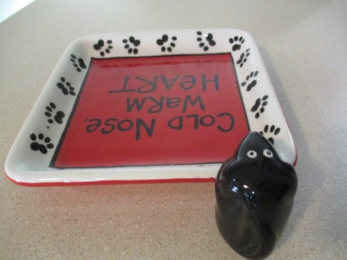 Cold Nose Warm Heart-Our Name is Mud Hand Painted by Lanie Veasey dog treat tray - Picture 4 of 9