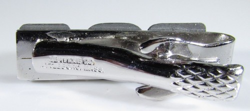 Clip de corbata tono plateado con logotipo RCA de Leavens Mfg - Imagen 8 de 10