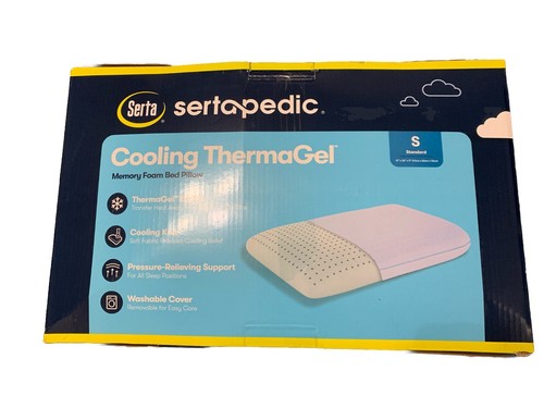 Sertapedic Thermagel Memory Foam Pillow, Standard Queen (16” x 26” x 5”) Serta - Picture 2 of 18