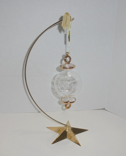 Waterford Marquis Winter Celebrations Etched Crystal Ornament with Stand - Picture 5 of 8
