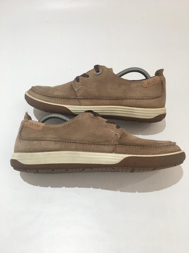Ecco Chase II Shoes Womens Size 5 Eur38 Wide Fit Leather Brown Lace Sneaker Shoe - Picture 9 of 12