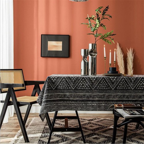 Christmas Tablecloth Rectangle Dining Room Table Cloth Kitchen for Evening Party - Picture 77 of 133