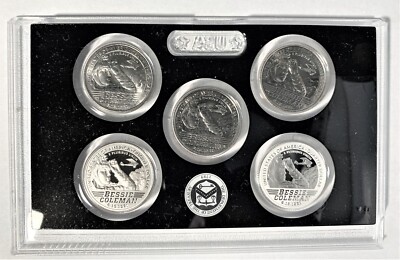 2023 AWQ ''Bessie'' Lot 5 coins: 1- S proof, 1- S silver proof, 3 P D S from rolls