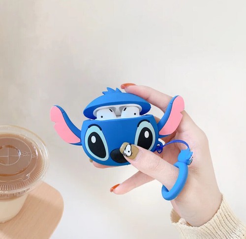 For Airpod 4 Case,Cute 3D Cartoon Stitch Protective Silicone Earphone Cover For* - Picture 24 of 34