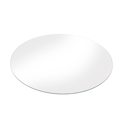 Rack Topper Glass Round Clothing 30" Diameter Clear for 36" Rack Melamine - Picture 8 of 8