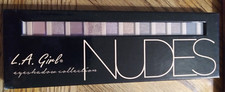 L.A. Girl - NUDES Beauty Brick 12 Color EYE SHADOW Palette Mirror/Brush Include