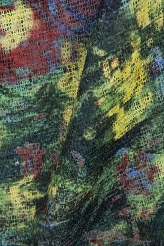 Leichter Schal Damen Viskose Bunt Frühling Weich Baumwolle XXL Künstler-Motiv - Bild 192 von 244