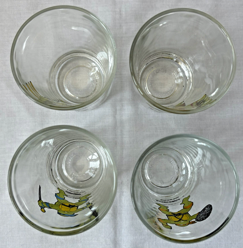 Vasos de vidrio vintage Teenage Mutant Ninja Turtles ~ TMNT ~ 1990 - Imagen 2 de 11