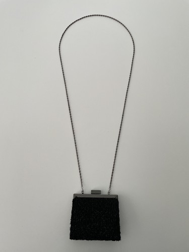 Small Black Beaded Evening Bag By NEXT - Picture 2 of 7