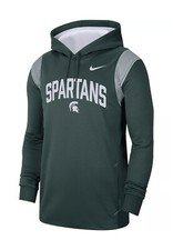 Nike Men's Michigan State Spartans MSU Therma-FIT Football Sideline Hoodie Sz L