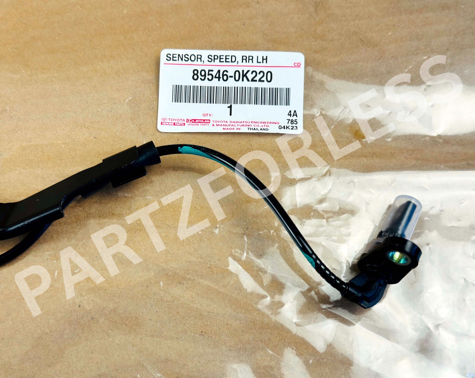 89546-0K220 TOYOTA GENUINE Hilux SENSOR, SPEED, REAR LH 89546-0K220 TOYOTA GENUINE Hilux SENSOR, SPEED, REAR LH