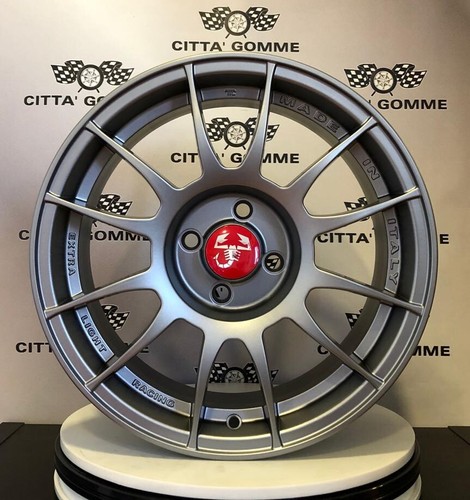Set 4 Alloy Wheels Abarth 500 Mens 17 " +4 Tyres 205/40R17 Pirelli P-Zero/Black - Picture 3 of 5