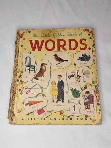 THE LITTLE GOLDEN BOOK OF WORDS Selma Chambers & Gertrude Elliott 1948