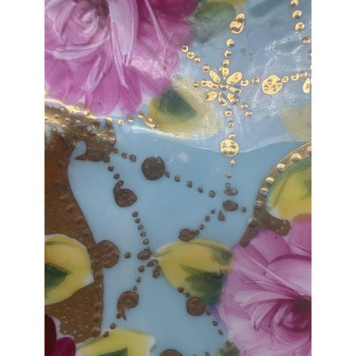 Antiguo cuenco floral japonés pintado a mano detallado dorado rosa motivo cuenco ~LEER~ - Imagen 7 de 12