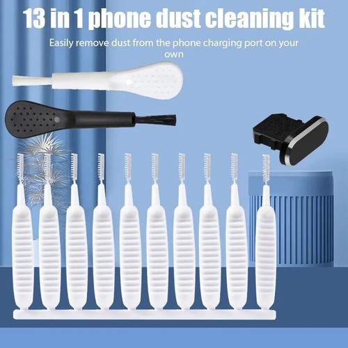 13PCS Mobile Phone Speaker Dust Removal Cleaner Tool Kit For iPhone 14 13 Pro - Zdjęcie 6 z 6
