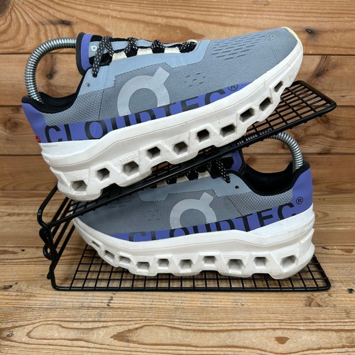Hoka One One Sneaker Damen Größe UK 4,5 Cloudmonster grau blau Laufen Marathon