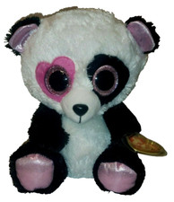 Ty Beanie Boos - MANDY the Valentines Panda Bear Medium 9" NEW MWMTs Stuffed Toy