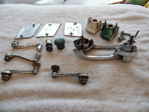 Lot of 1969 firebird Door handles lighter emblems and window cranks  - Picture 3 of 11