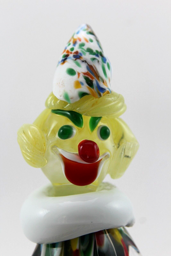 VTG Murano Venetian Hand Blown Glass Clown Accordion 7.5in - Picture 5 of 8