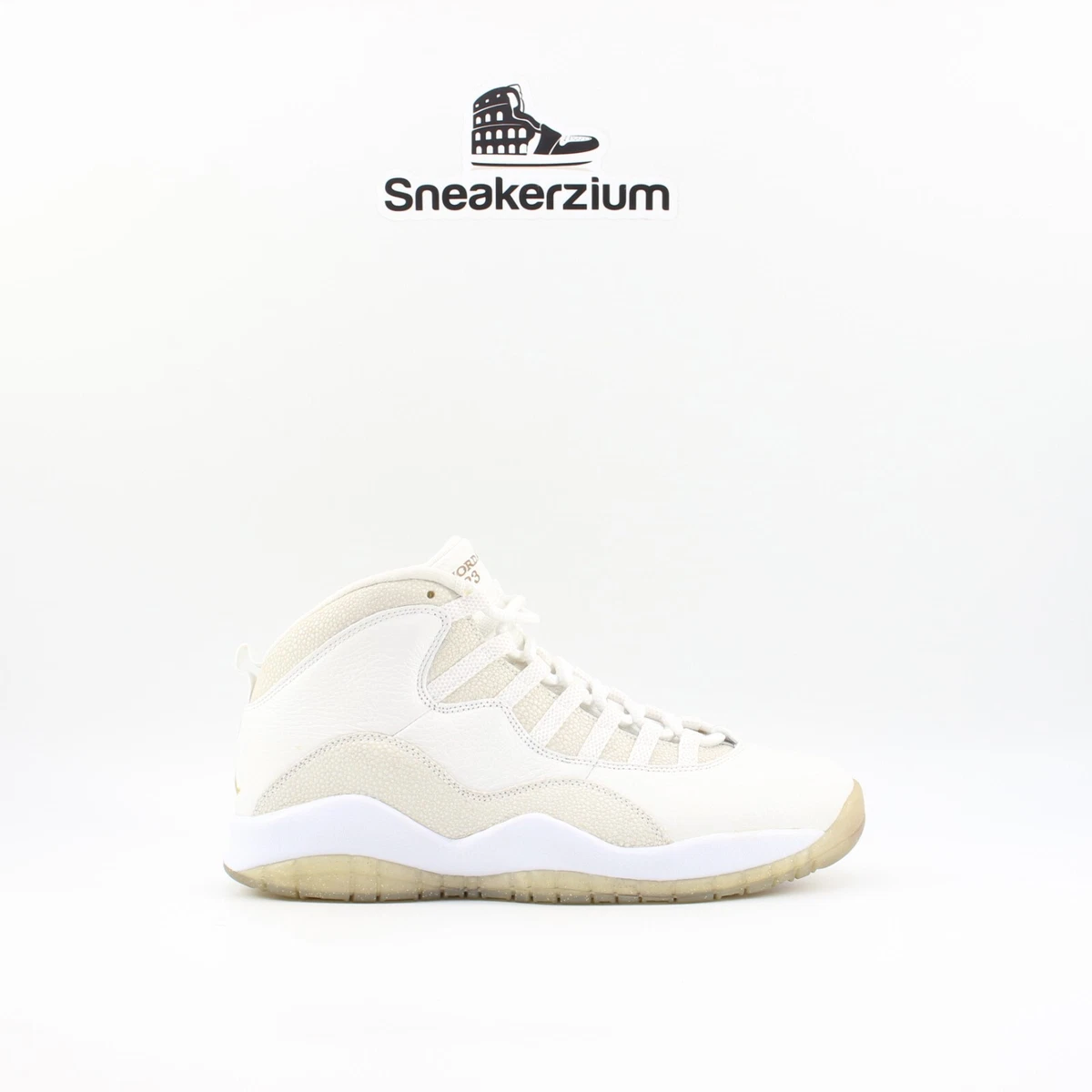 Nike Air Jordan 10 X Retro OVO White Gold 819955-100 Men&#039;s Size 9.5