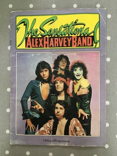 THE SENSATIONAL ALEX HARVEY BAND Official Programme British tour 1975