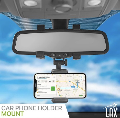 Power to Go360 Rotation Car Rearview Mirror Phone Mount - Picture 2 of 9
