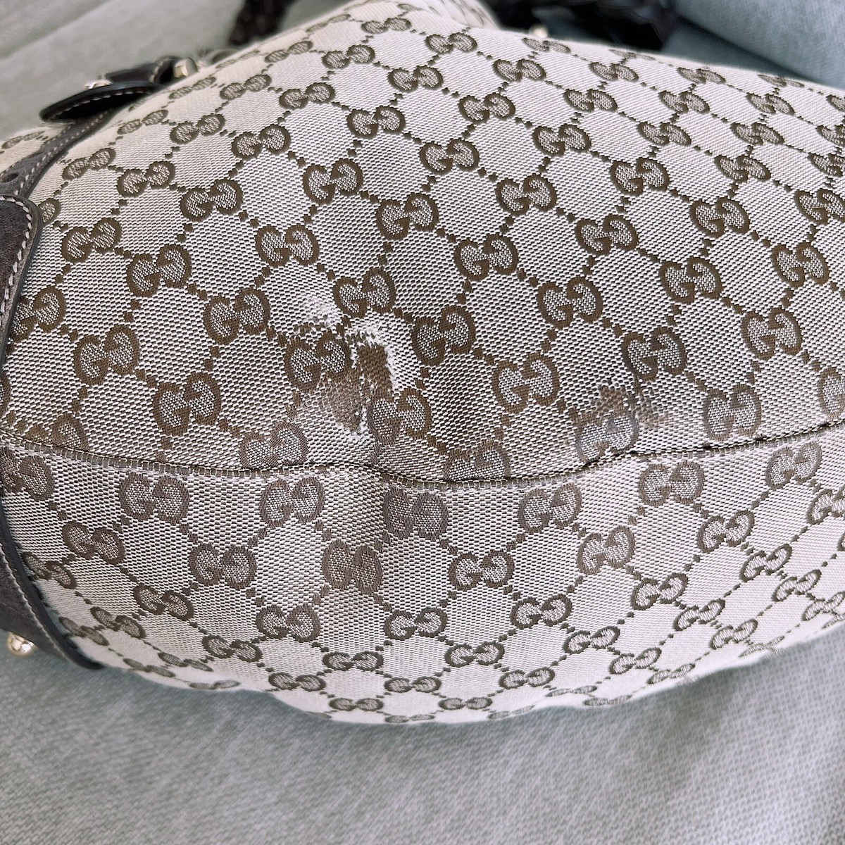 GUCCI (Vintage) - GG Large Horsebit Hobo bag w/ Original Dust bag