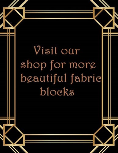 Santa- Reindeer - Fabric Quilt Block - Quirky -Christmas - 100% Cotton - 400316 - Picture 4 of 4