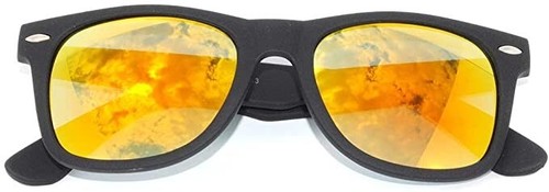 KIDS BLACK SUNGLASSES POLARIZED MIRROR LENS PROTECT CHILD'S EYES UVB WITH POUCH - Picture 3 of 11