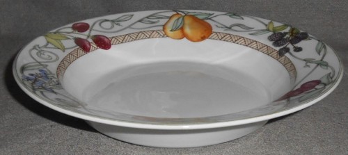 Juego (2) Cuencos de Sopa Dansk PATRÓN DE FRUTAS UMBRIAN con Borde HECHOS EN PORTUGAL - Imagen 3 de 12