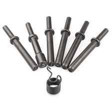 7 Pcs Air Hammer Rivet Bit Set,  0.401 Shank Smoothing Pneumatic Air Rivet Hamme