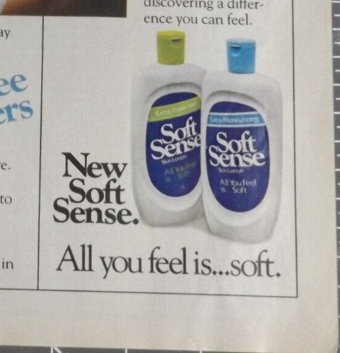 Soft Sense lot of skin printed ad 1982 Family Circle magazine ephemera - Picture 6 of 8