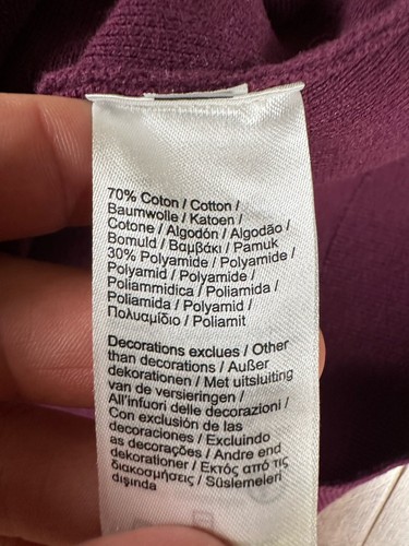 Lacoste Pullover Herren XXL weinrot Rundhals Jacquard Design Grafik Pulli Logo - Bild 6 von 9