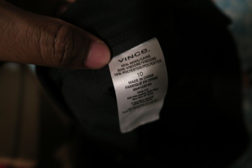 $345 VINCE Pleat Front Wool Blend Culottes in Black Women’s Size 10 - Picture 4 of 6