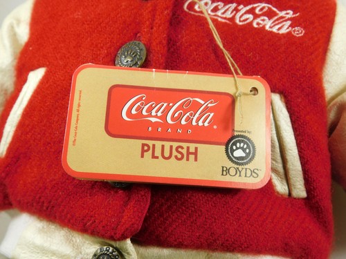 Coca-Cola Boyds Bear Collin with Red Letterman Jacket - Picture 4 of 5