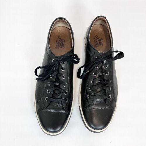 Zapatillas Johnston & Murphy 1850 de cuero negro con cordones para hombre 13M - Imagen 3 de 9