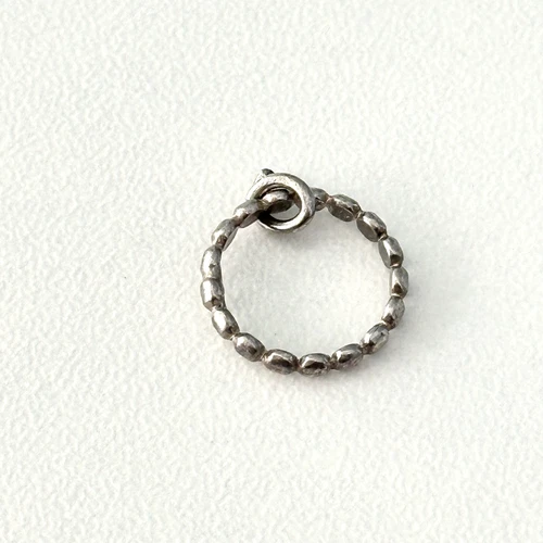 Vintage 925 Sterling Silver Mini Band Ring Charm Pendant