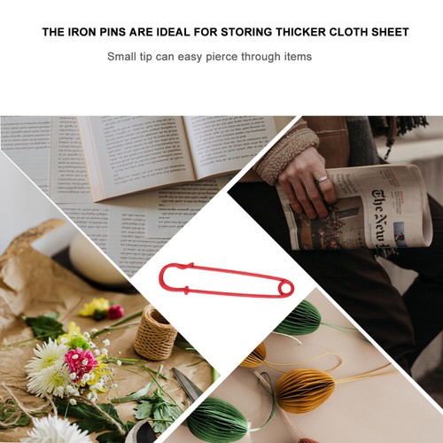 10Pcs Nappy Pins Large Safety Pins for Scarf Blankets Skirts Kilts Crafts UK - Picture 4 of 12