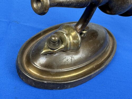 C.1920 Brass Sconce Light Fixture ~ Working Switch, 5 7/8" x 3 1/4" - Picture 2 of 9