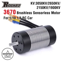 Rocket 3670 Brushless Motor 3050KV 2650KV 2150KV 1900KV for 1/8 1/10 RC Car