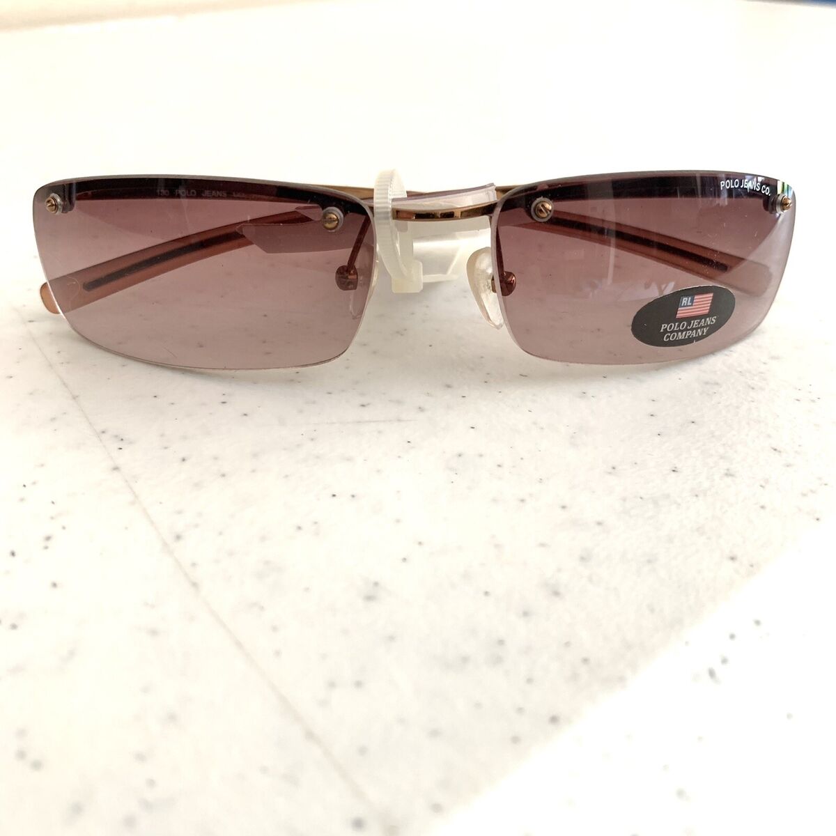 NEW Polo Jeans Co Ralph Lauren Vintage Sunglasses Rimless NEW Polo Jeans Co Ralph Lauren Vintage Sunglasses Rimless