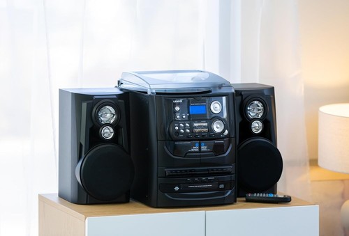 Lenoxx Hi-fi Turntable Vinyl LP/ 3 CD Player/ Dual Cassette Recorder/ AM/ FM AU - Picture 3 of 9